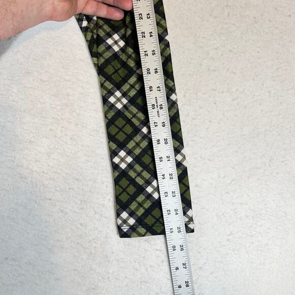 Michael Kors Dress Just Above the Knee Woman's XXL Green White Plaid Long Sleeve - Picture 4 of 14